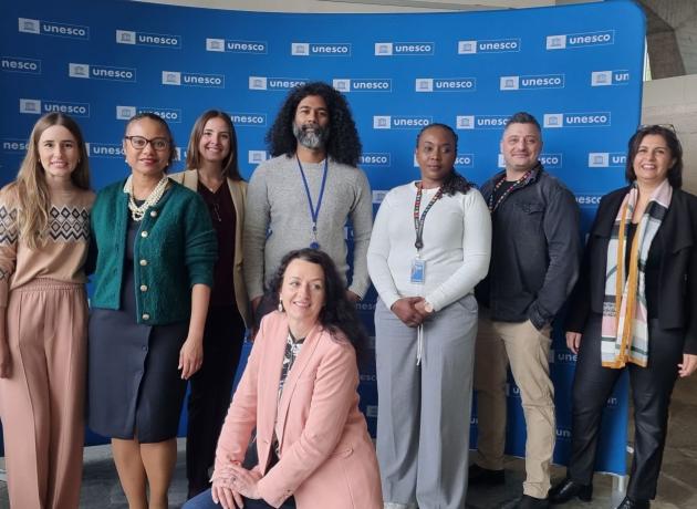 UNAA and UNESCO team posing for a photo